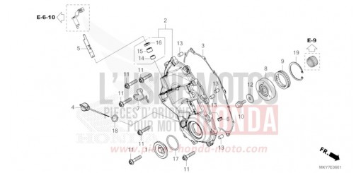 PANNEAU CARTER-MOTEUR D. (E-CLUTCH) CBR650RACT de 2026